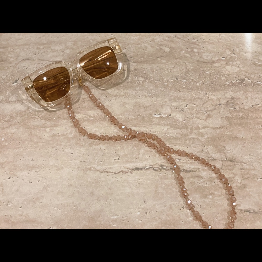 PILA beaded Swarovski crystal mask chain